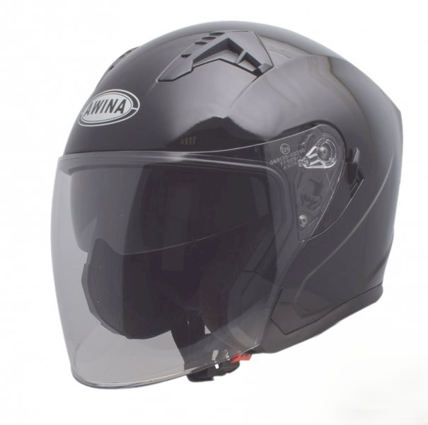 Kask z szybką i blędą czarny S
