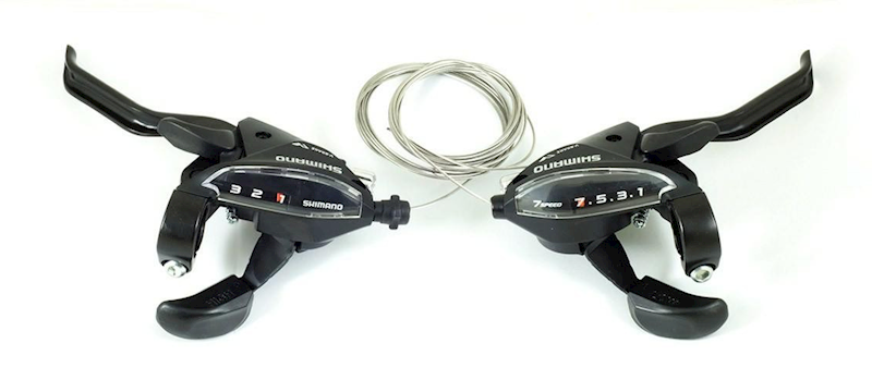 Dzwignia zespolona przerzutek Shimano ST EF 65  kpl.