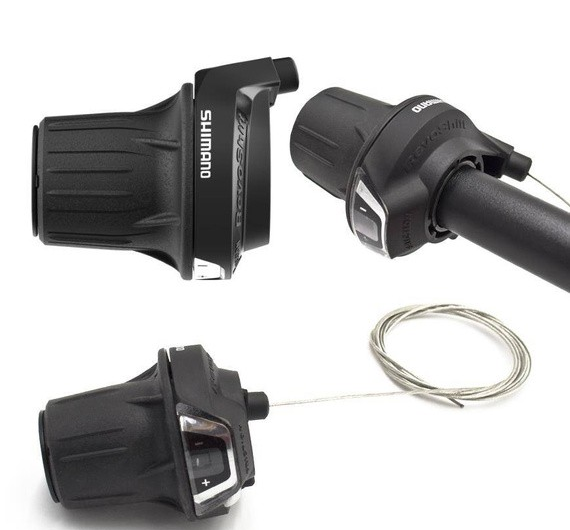 Dżwignia przerzutki Grip-shift 3/6 SHIMANO  SL-RV300