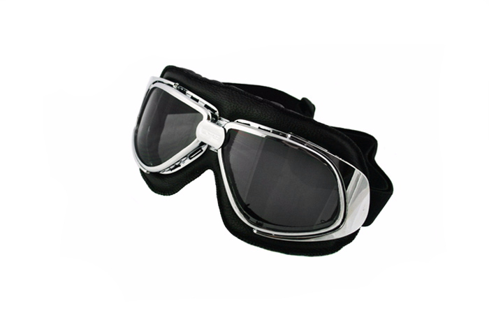 Gogle motocyklowe weteran /czarne mat/