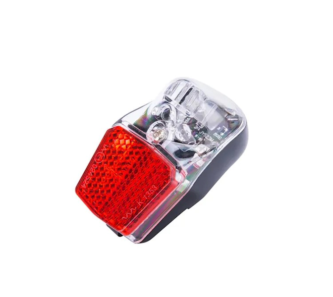 Lampa rowerowa tył na błotnik dynamo 1 led