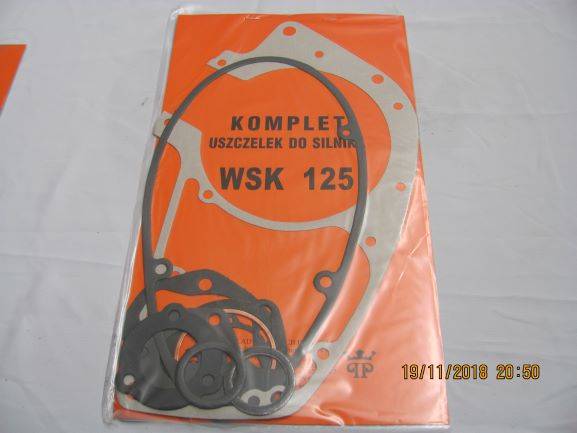 Komplet uszczelek WSK 125 /klingierit polskie/