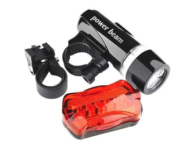 Lampka rowerowa Cygaro 5-Led+tył smart kpl