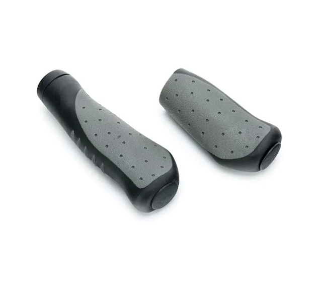 Chwyt kierownicy czarno - szary HL 135mm + 92mm kpl.
