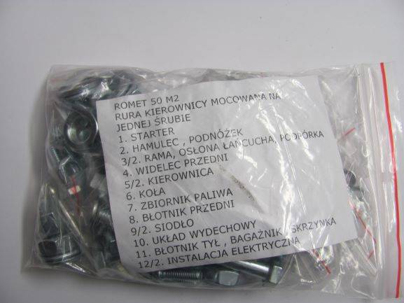 Komplet śrub Romet M2