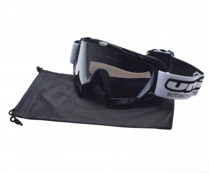 Gogle motocyklowe czarne