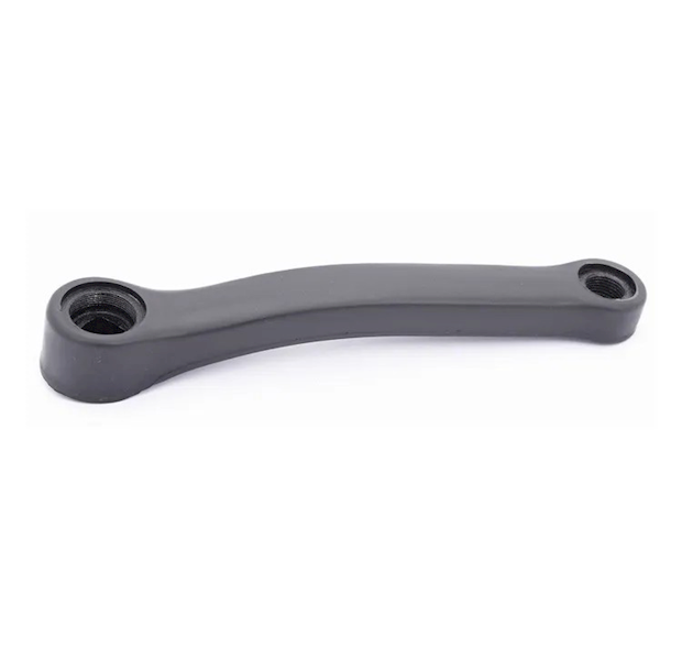 Korba lewa oblewana stalowa czarna MTB    170mm  