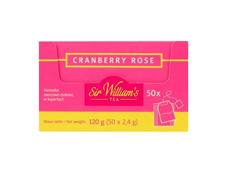 SIR WILL.TEA CRANBERRY ROSE 50SZT