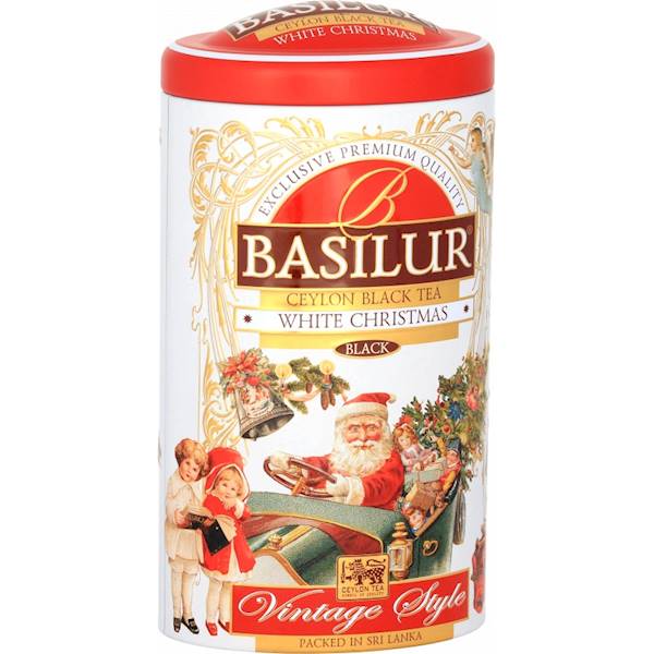 Basi.71614 Christmas White czarna 100g puszka liść
