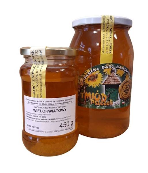 Miód Barć KAMIANNA Wielokwiatowy 450g