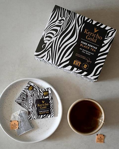 Kericho Gold herbata czarna ZEBRA 100t koperty
