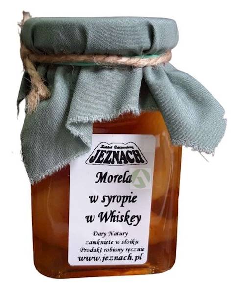 JE Morela w syropie z whisky 220g