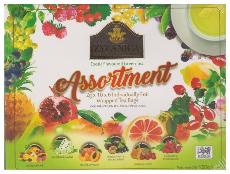 Zylanica Exotic Flavoured Green Tea 60x2g torebki