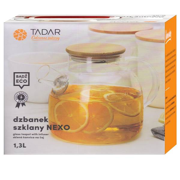 Ta.Dzbanek d/herbaty NEXO +metalowa spirala 1,3l
