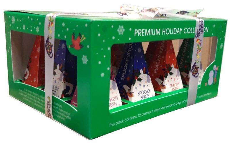 Tea Shop BIO Holiday GREEN prism 12 piramidek