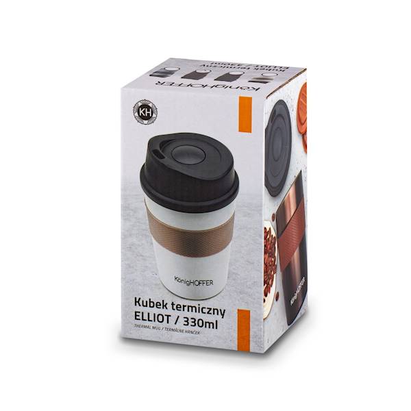 Ta.Kubek termiczny ELLIOT 330ml biały