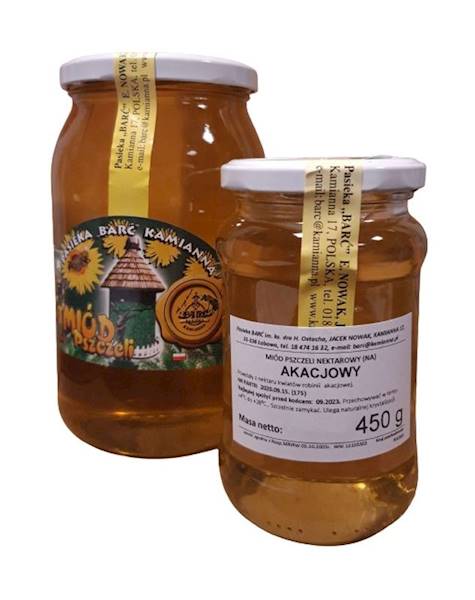 Miód Barć KAMIANNA Akacjowy 450g