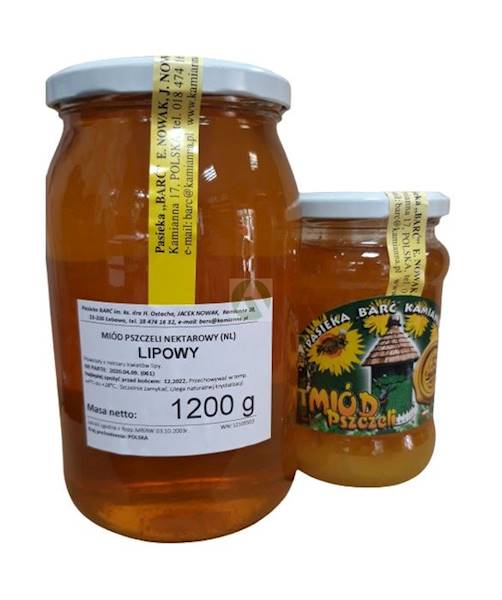 Miód Barć KAMIANNA Lipowy 1200g