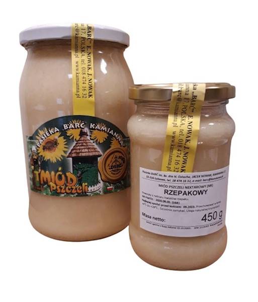 Miód Barć KAMIANNA Rzepakowy 450g