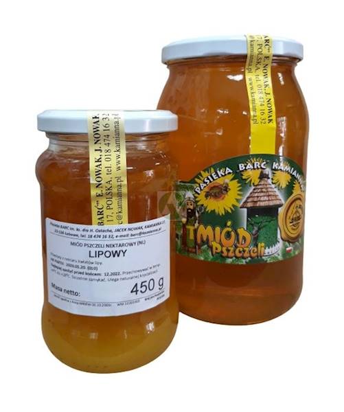 Miód Barć KAMIANNA Lipowy 450g