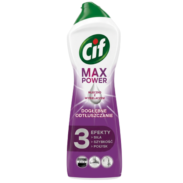 Mleczko Cif 1001 g MAX POWER fioletowe z wybielacz