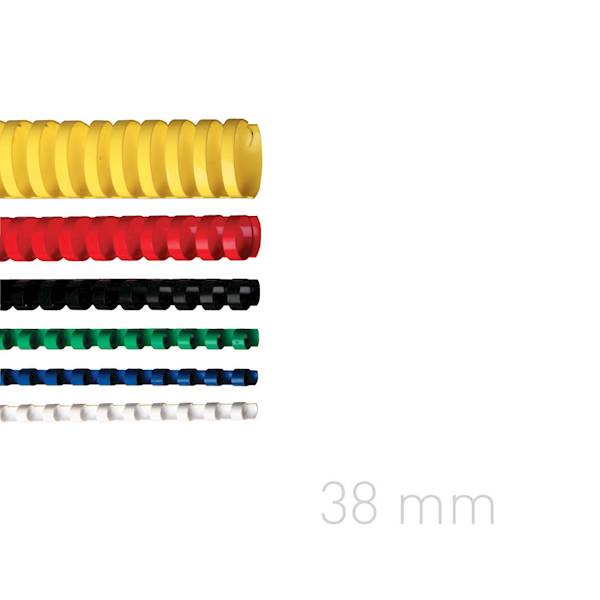 Grzbiety do bind. 38 mm a'50 szt. niebieskie / O