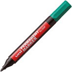 Marker perm. UNI NO-320 F okrąg. zielony