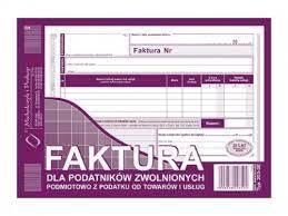 Druk faktura A5 dla podat .zwol. 203-3e