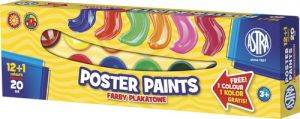Farby plak. 12+1 kol 20 ml ASTRA