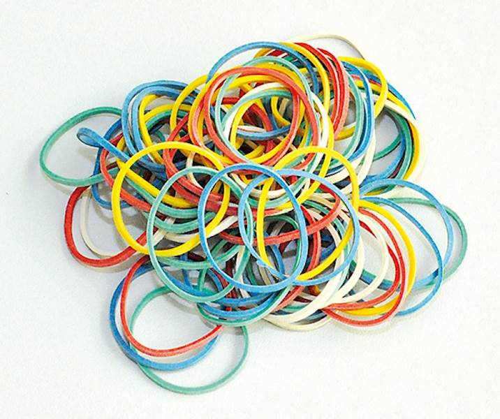 Gumki recepturki 25g Q-Connect mix kol. i rozm.