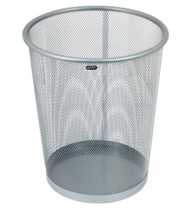 Kosz na pap. met. siat. srebr. 12 L GRAND GR 020S
