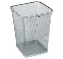 Kosz na pap. met. siat. srebr. 18 L GR 017S kwadr