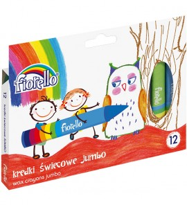 Kredki świec. 12 kol. JUMBO FIORELLO