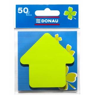 Notes samoprz. 90x75 mm strzałka zielona DONAU****
