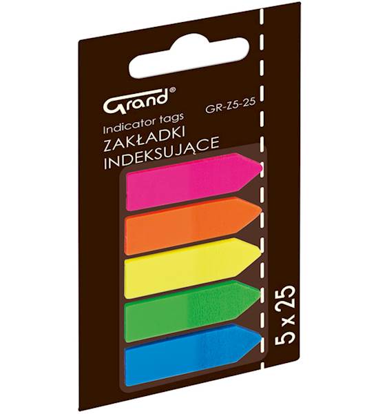 Zakładki ind. GRAND strzałki GR-Z5-25