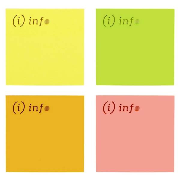 Notes samoprz. 75x75 mm D.RECT 50k INFO /LEV