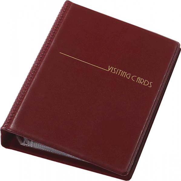 Wizytownik 200 wiz. winyl bordo PANTA PLAST