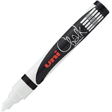 Marker kredowy UNI PWE-5M 1.8 mm-2.5 mm biały  