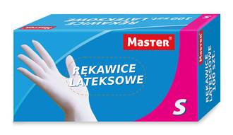 Rękawice LATEKSOWE S a'100 szt.