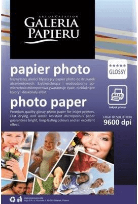 Papier foto glossy 240g 10x15 a'50 ark /ARG