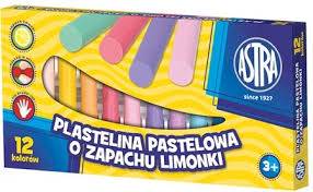 Plastelina 12 kol. pastelowa zapachowa ASTRA