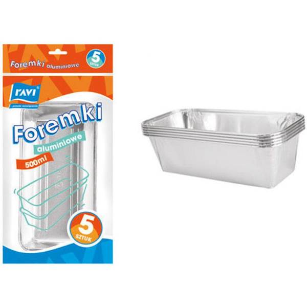 Foremki alum. 500ml a5szt    /RA