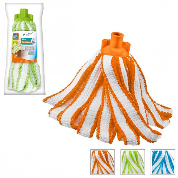 Mop paskowy mikrofibra DUO COLOR zapas
