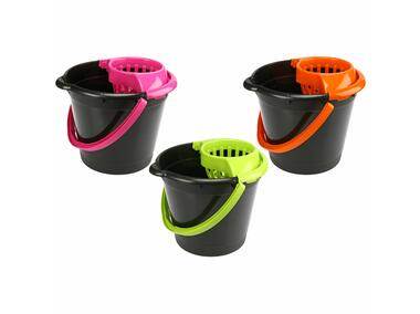 Wiadro 12 L z wycisk. Dark Neon czarne