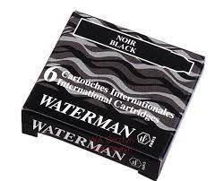 Naboje WATERMAN krótkie czarne a'6 szt.*********