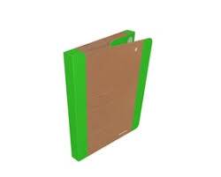 Teczka A4/3 cm rzepy DONAU LIFE neon zielony