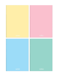Brulion A4 96k krata PASTEL COLOR BLOCKING /HERL