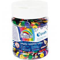 Cekiny confetti kółko łamane słoik 90g Fiorello