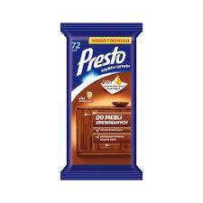 Chusteczki czyszczące Presto do drewna 72 szt