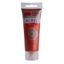 Farba akrylowa 75ml Happy Color czerwone złoto 122